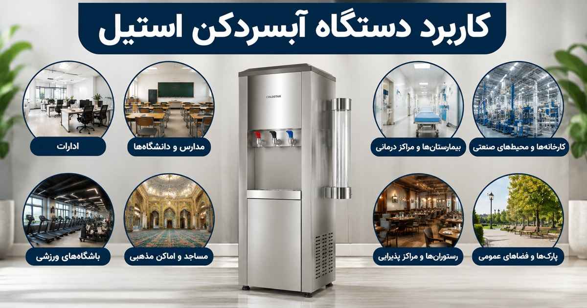 کاربرد دستگاه آبسردکن استیل