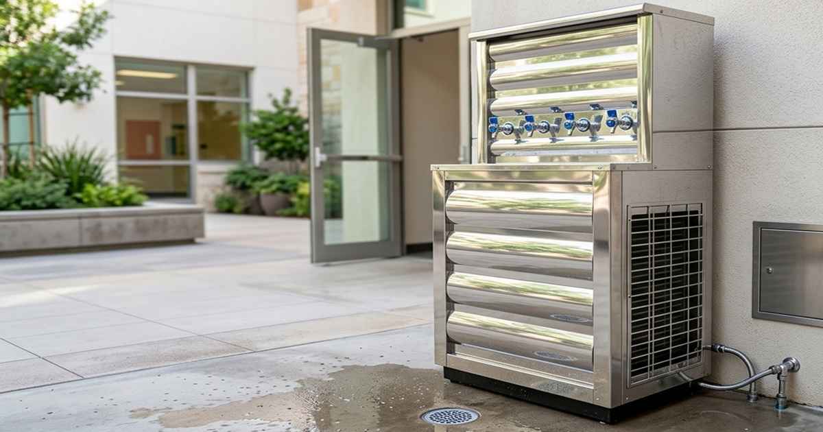 کاربرد دستگاه آبسردکن استیل در بیمارستانها و مراکز درمانی