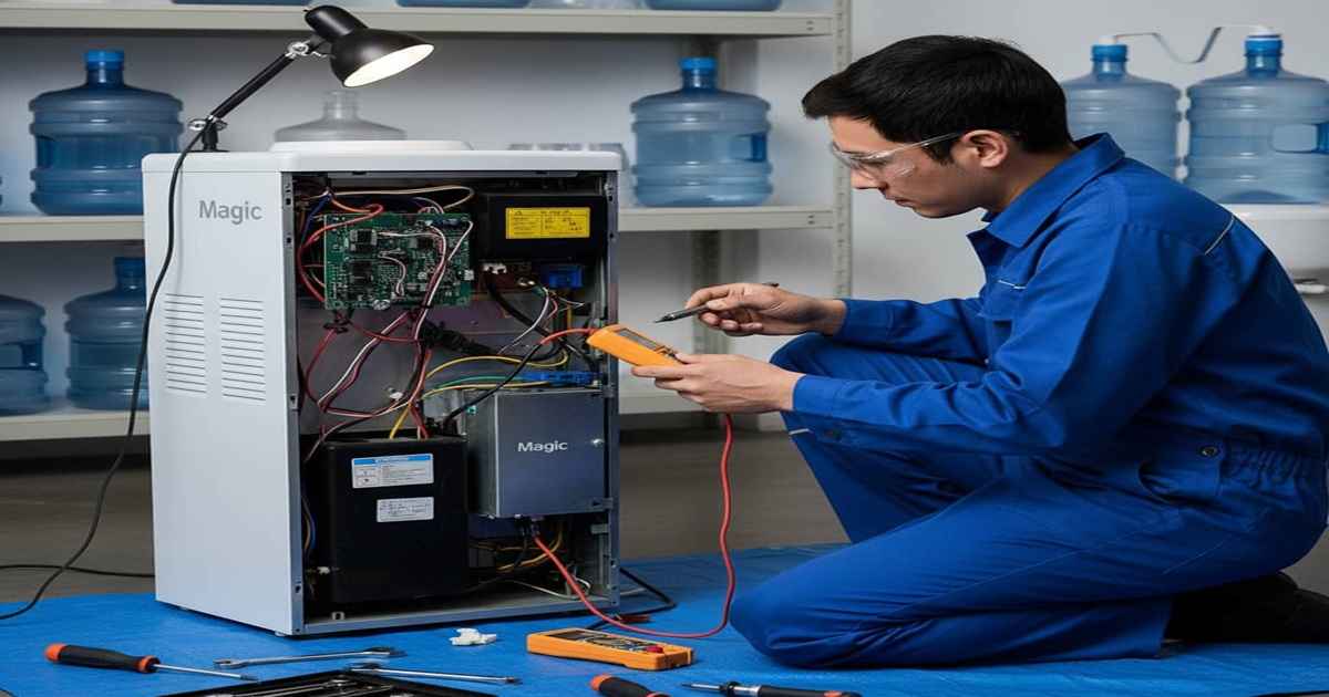 خرابی ترموستات از دیگر علت گرم نشدن آب در آبسردکن است.